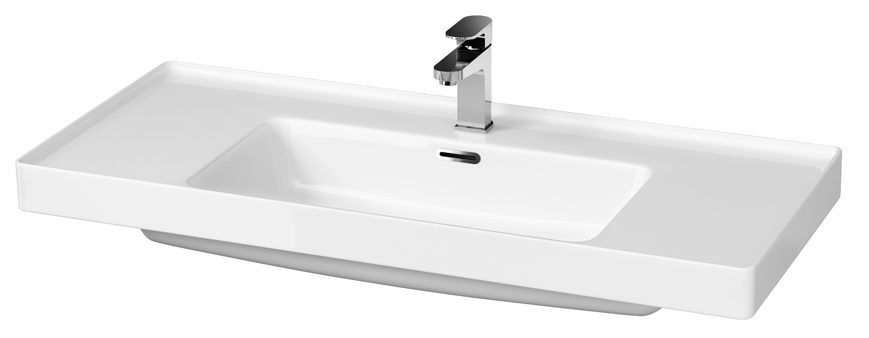 Cersanit Crea lavabo 101x46 cm rettangolare da mobile bianco K114-018