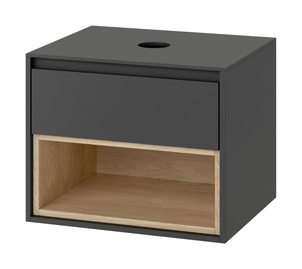 Excellent Tuto armadietto 61x45.7x48 cm sottolavabo sospeso grigio-rovere MLEX.0102.600.GRBL