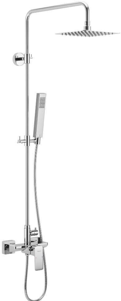 Excellent Keria set doccia a parete con soffione cromo AREX.2081CR