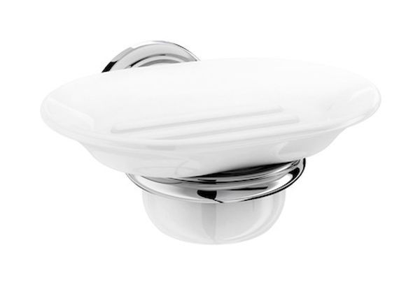 Roca Carmen portasapone a parete cromo-bianco A817005001