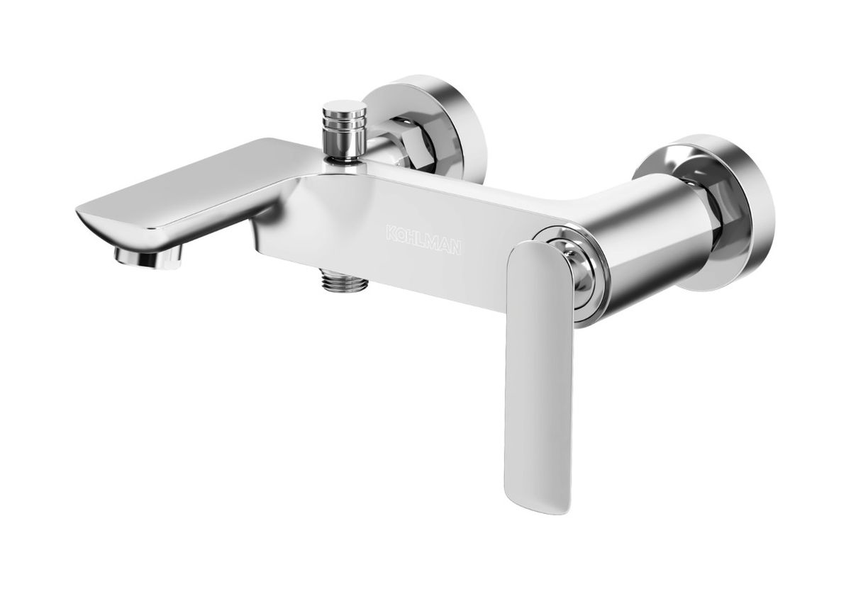 Kohlman Experience rubinetto per vasca e doccia a parete cromo QW110E