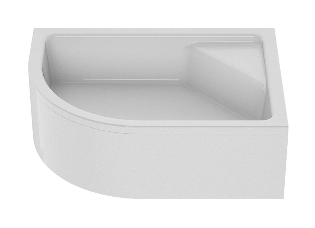 New Trendy New Maxima piatto doccia semicircolare 100x80 cm bianco B-0387