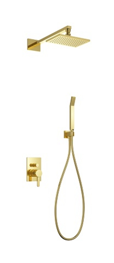 Omnires Darling set doccia da incasso con soffione oro SYSDA18GL