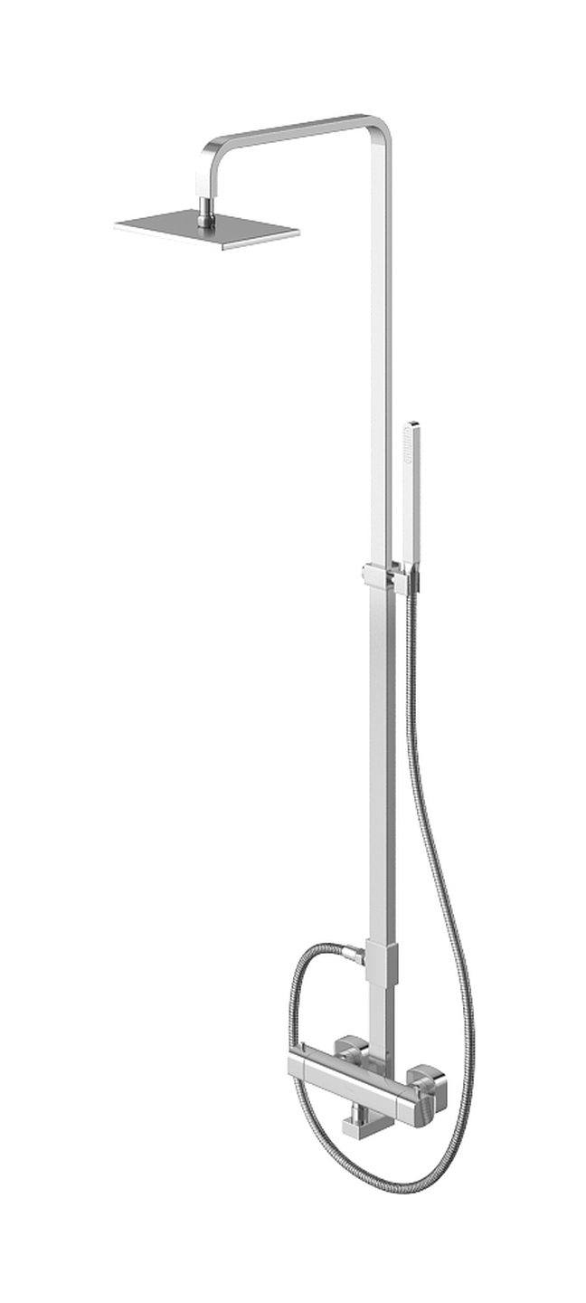 Kohlman Foxal set doccia a parete con termostato si cromo QW273F