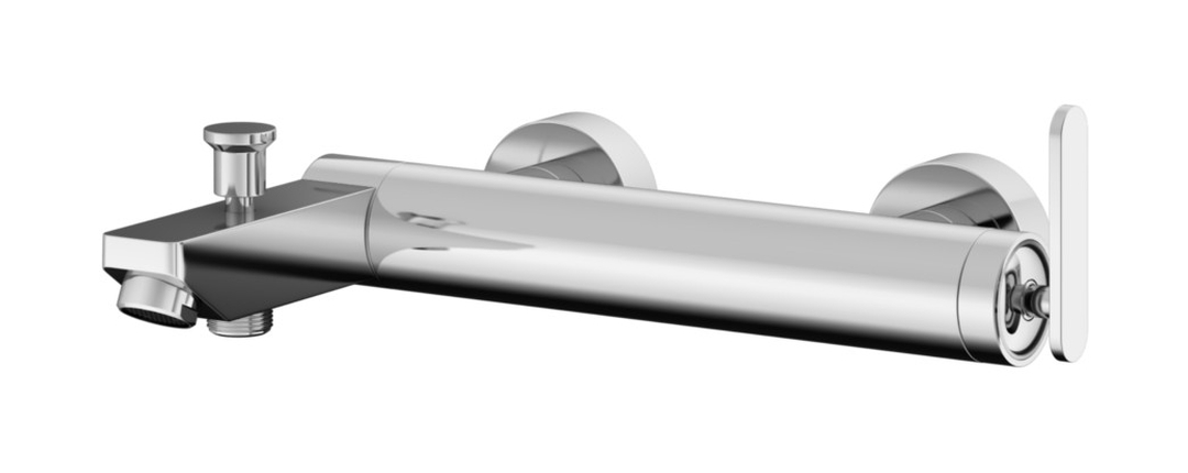 Kohlman Boxine rubinetto per vasca e doccia a parete cromo QW110B