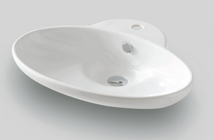 Art Ceram Fuori lavabo 63x47 cm ovale da appoggio bianco TFL00401;00