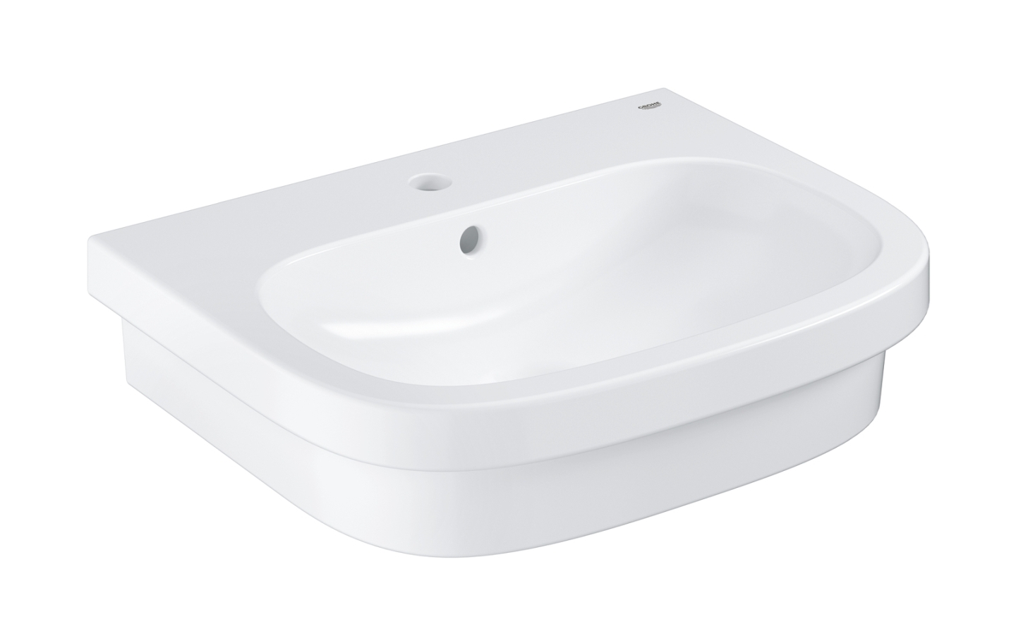 Grohe Euro Ceramic lavabo 60x48 cm semicircolare da appoggio bianco 39337000