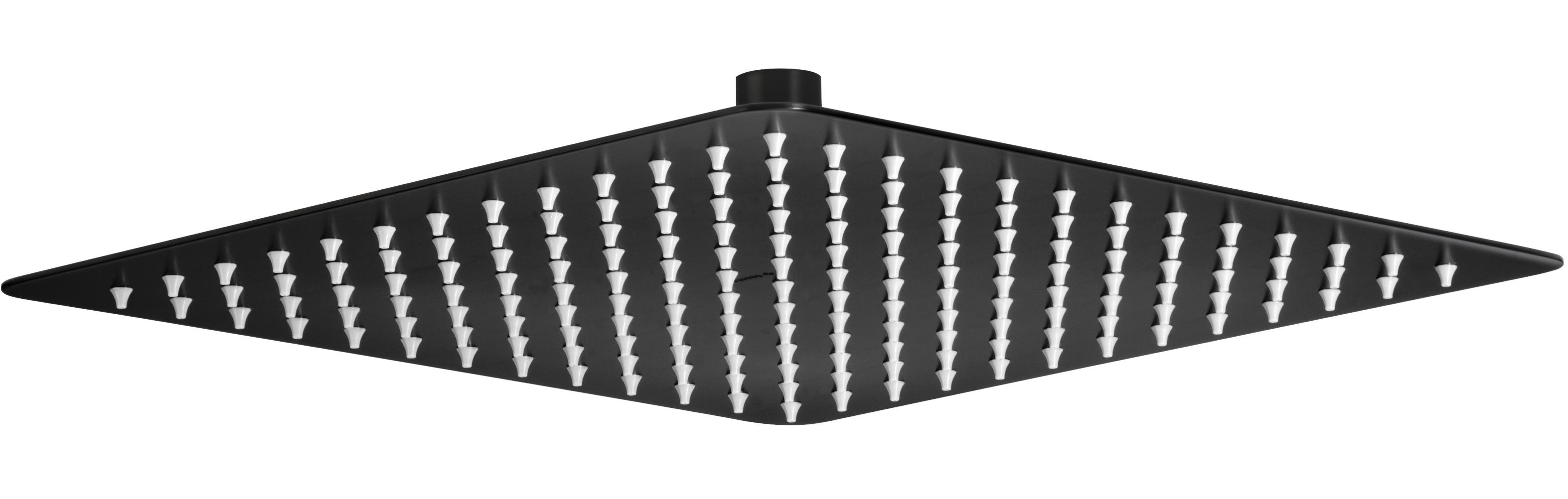Deante Floks soffione doccia 30x30 cm quadrata nero NAC_209K