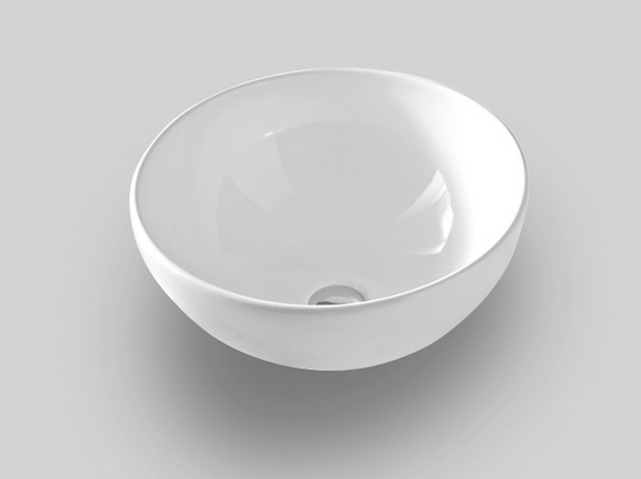 Art Ceram La Ciotola lavabo 46x46 cm rotonda da appoggio bianco LCL00101;00