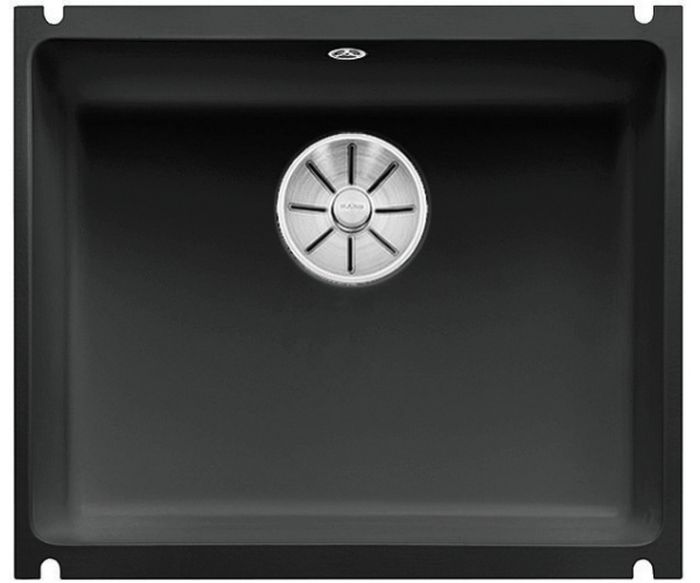 Blanco Subline 500-U lavello in ceramica 54.3x45.6 cm nero 523740