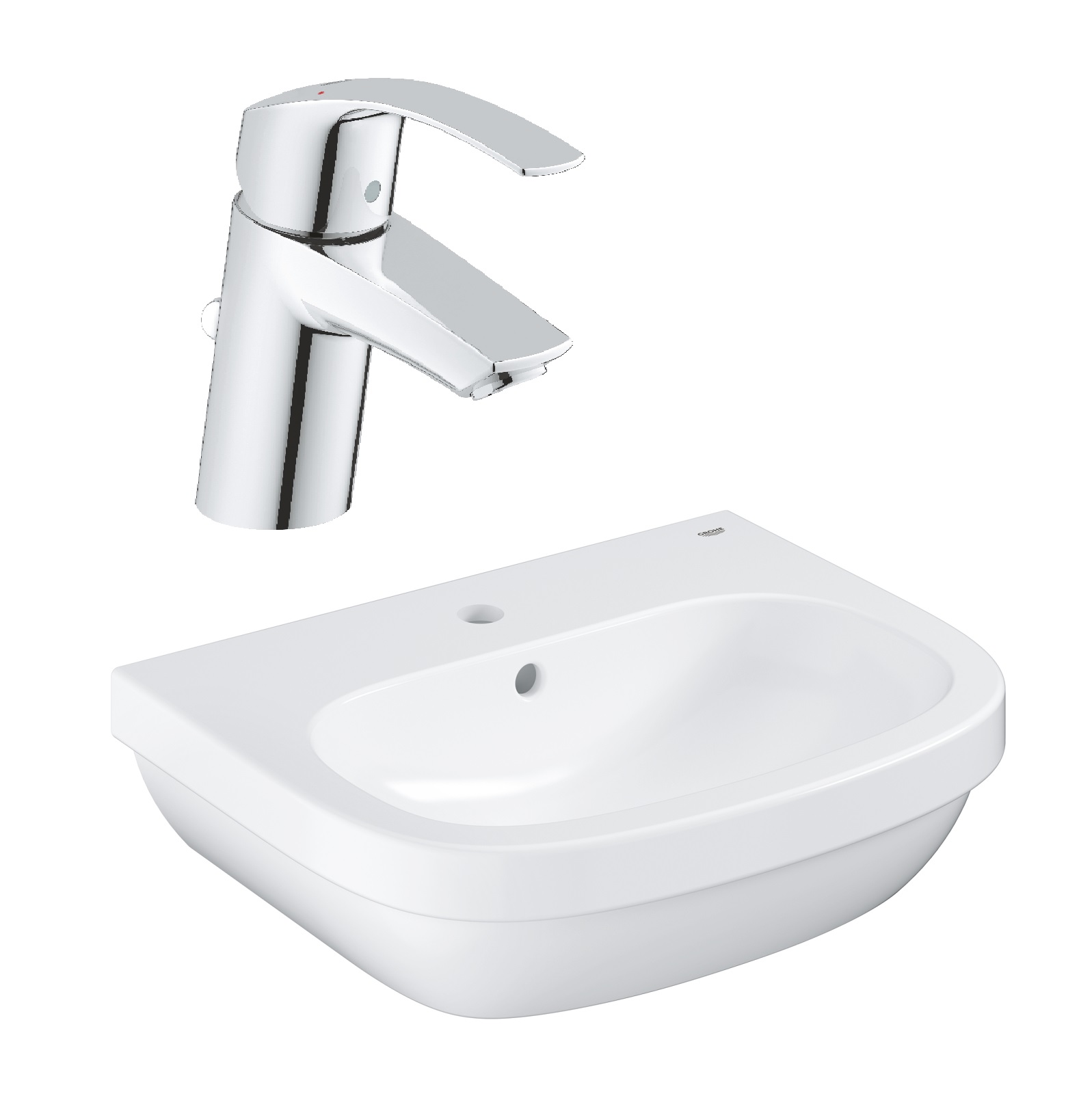 Set lavabo Grohe Euro Ceramic 39336000, rubinetto per lavabo Grohe Eurosmart 33265002