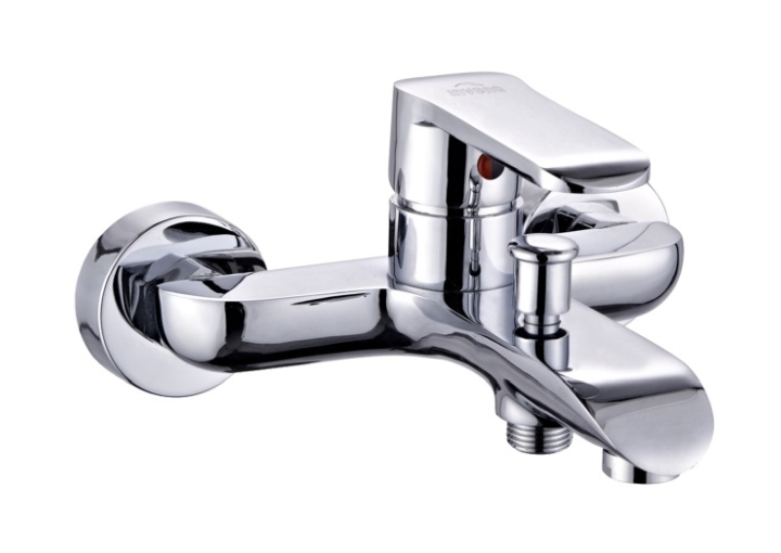 Invena Siros rubinetto per vasca e doccia a parete cromo BW-90-001