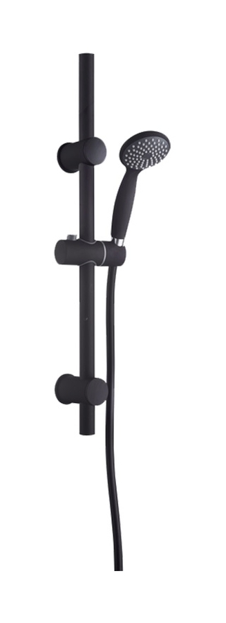 Invena Dark set doccia a parete nero AU-02-001