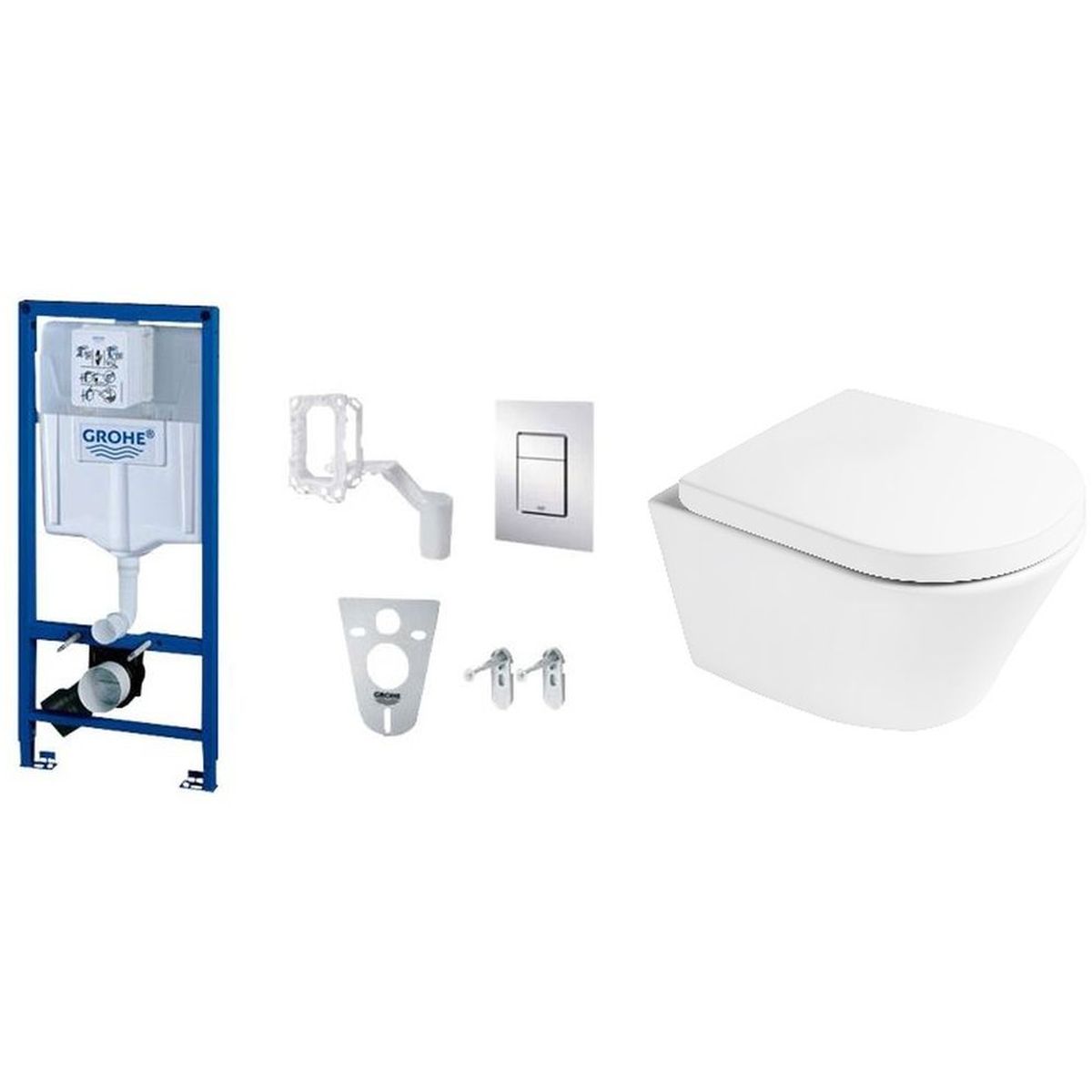 Set modulo di installazione Grohe Rapid SL 38827000, vaso WC Oltens Jog 42501000, 45101000