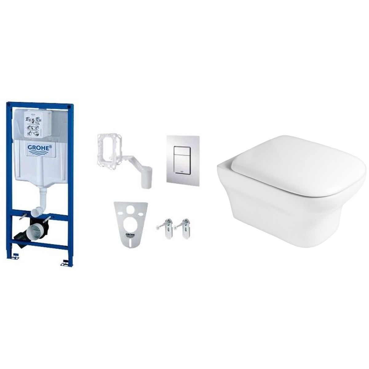 Set modulo di installazione Grohe Rapid SL 38827000, vaso WC Oltens Gulfoss 42003000, 45105000
