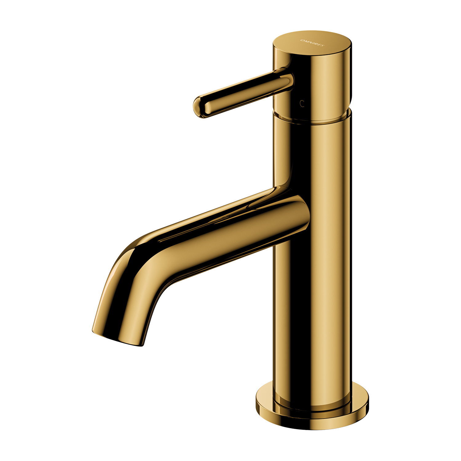 Omnires Y rubinetto per lavabo verticale oro Y1210NGL