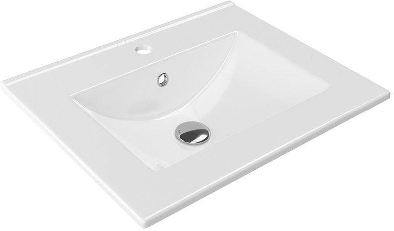 Excellent As lavabo 61x46.5 cm rettangolare da mobile-da incasso bianco CEEX.3617.600.WH