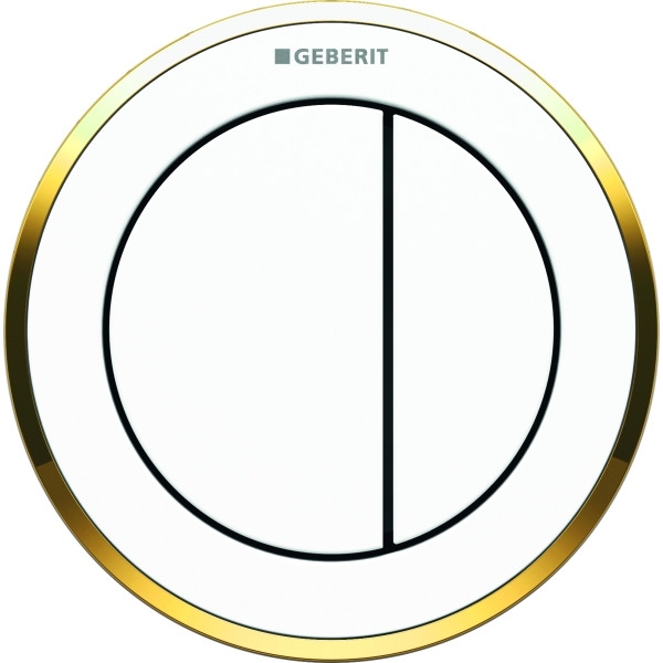 Geberit Typ 10 placca di comando per WC bianco-oro 116.056.KK.1