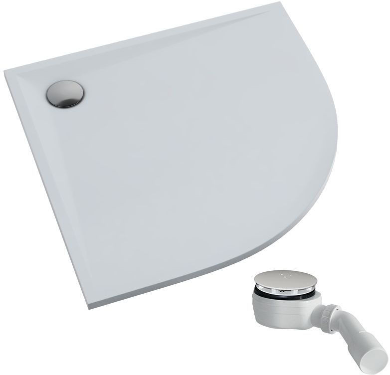 Schedpol Etrusco piatto doccia semicircolare 80x80 cm bianco 3463