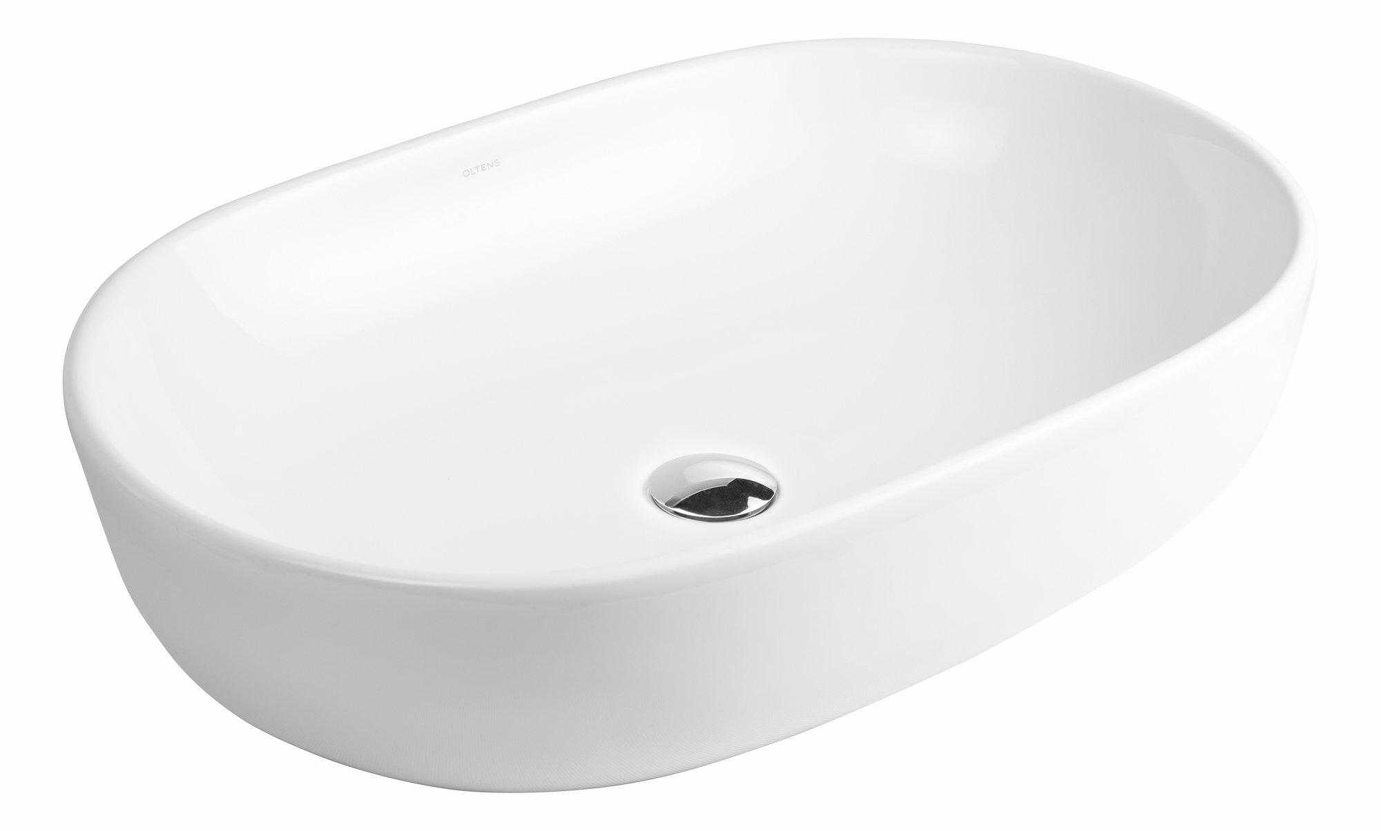 Oltens Hamnes lavabo 60x42.5 cm ovale da appoggio bianco 40315000