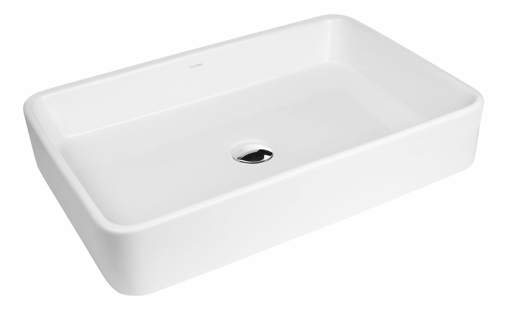 Oltens Lustra lavabo 60.5x35 cm rettangolare da appoggio bianco 40806000