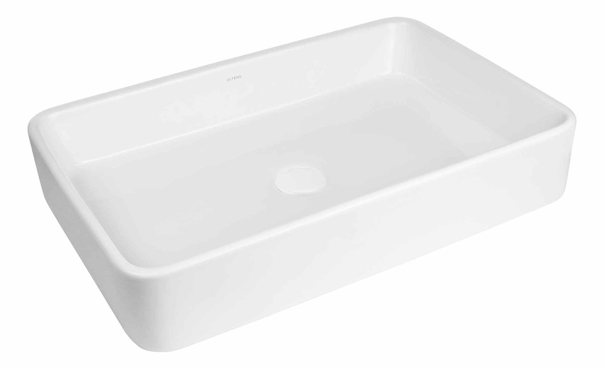 Oltens Lustra lavabo 60.5x35 cm rettangolare da appoggio bianco 40806000