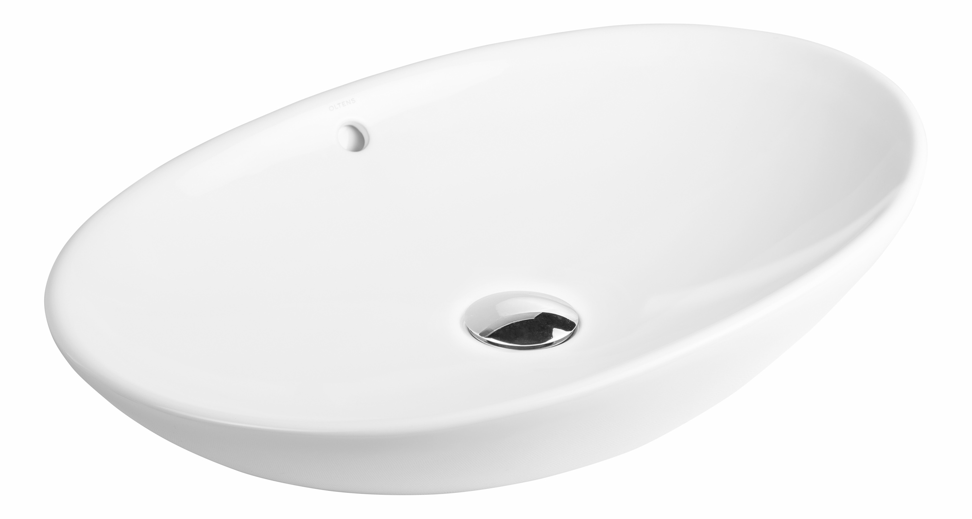 Oltens Sogne lavabo 63x42 cm ovale da appoggio bianco 40810000