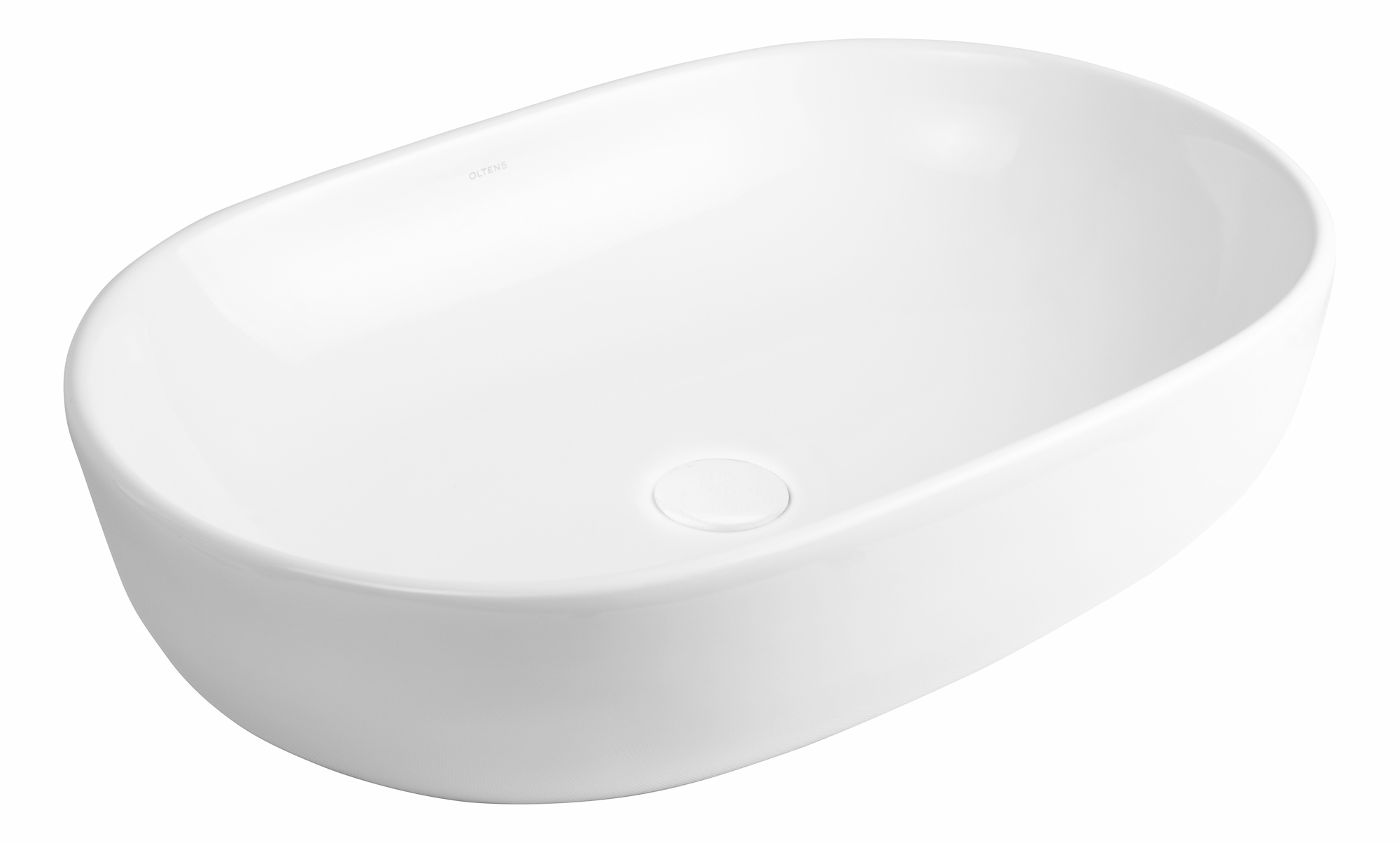 Oltens Hamnes lavabo 60x42.5 cm ovale da appoggio bianco 40815000