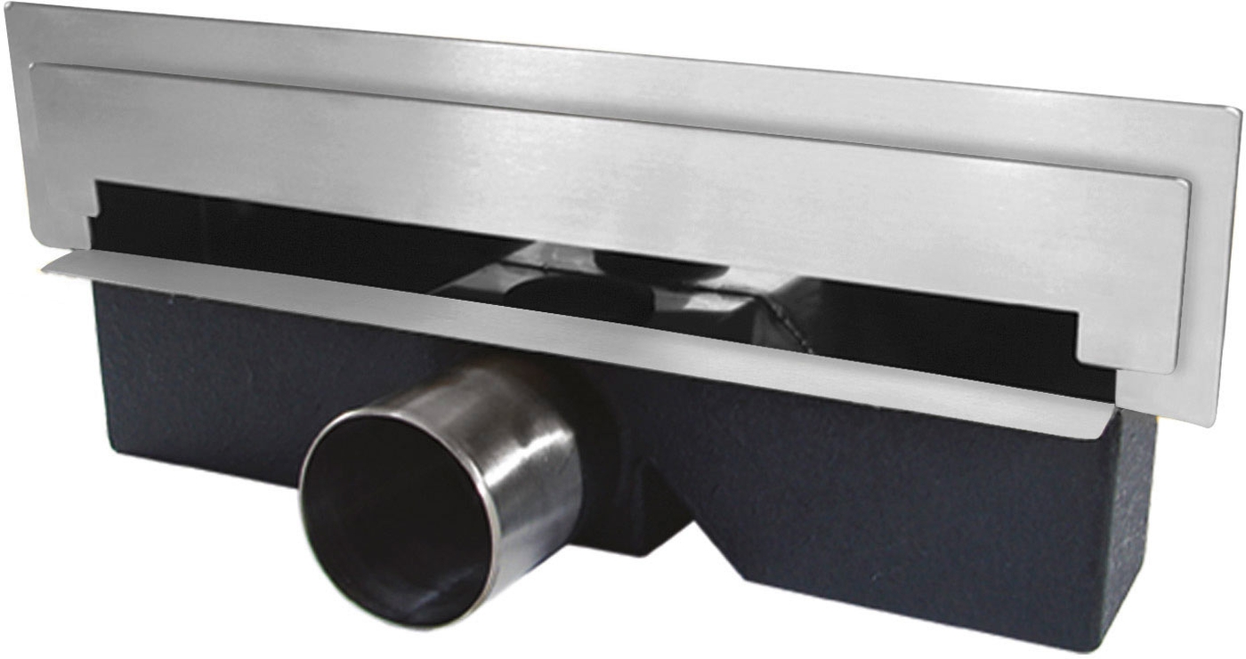 Ferro Wall Slim scarico per doccia 30 cm acciaio OLWS1