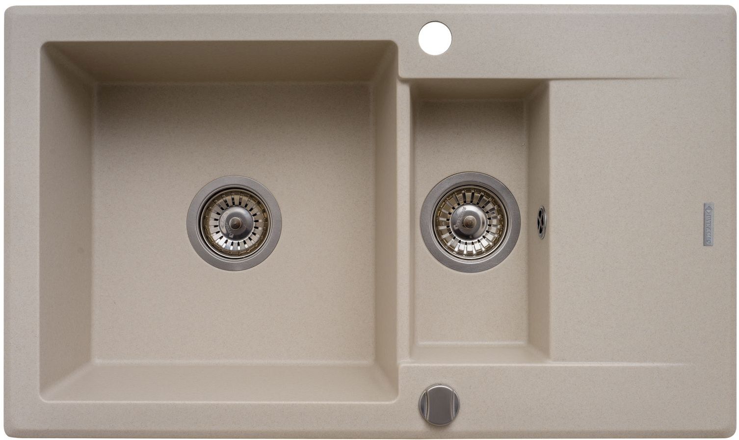 Pyramis Korfu lavello in granito 78x46 cm beige 070061601