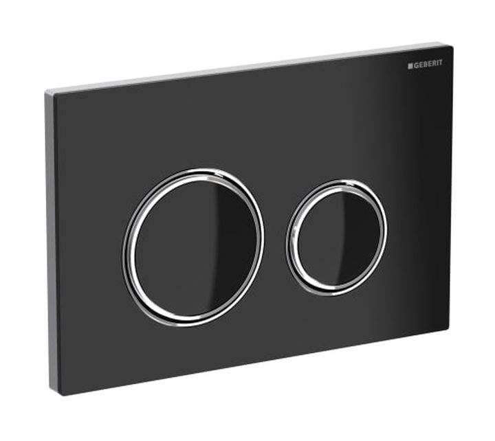 Geberit Sigma50 placca di comando per WC cromo lucido-nero 115.884.SJ.1