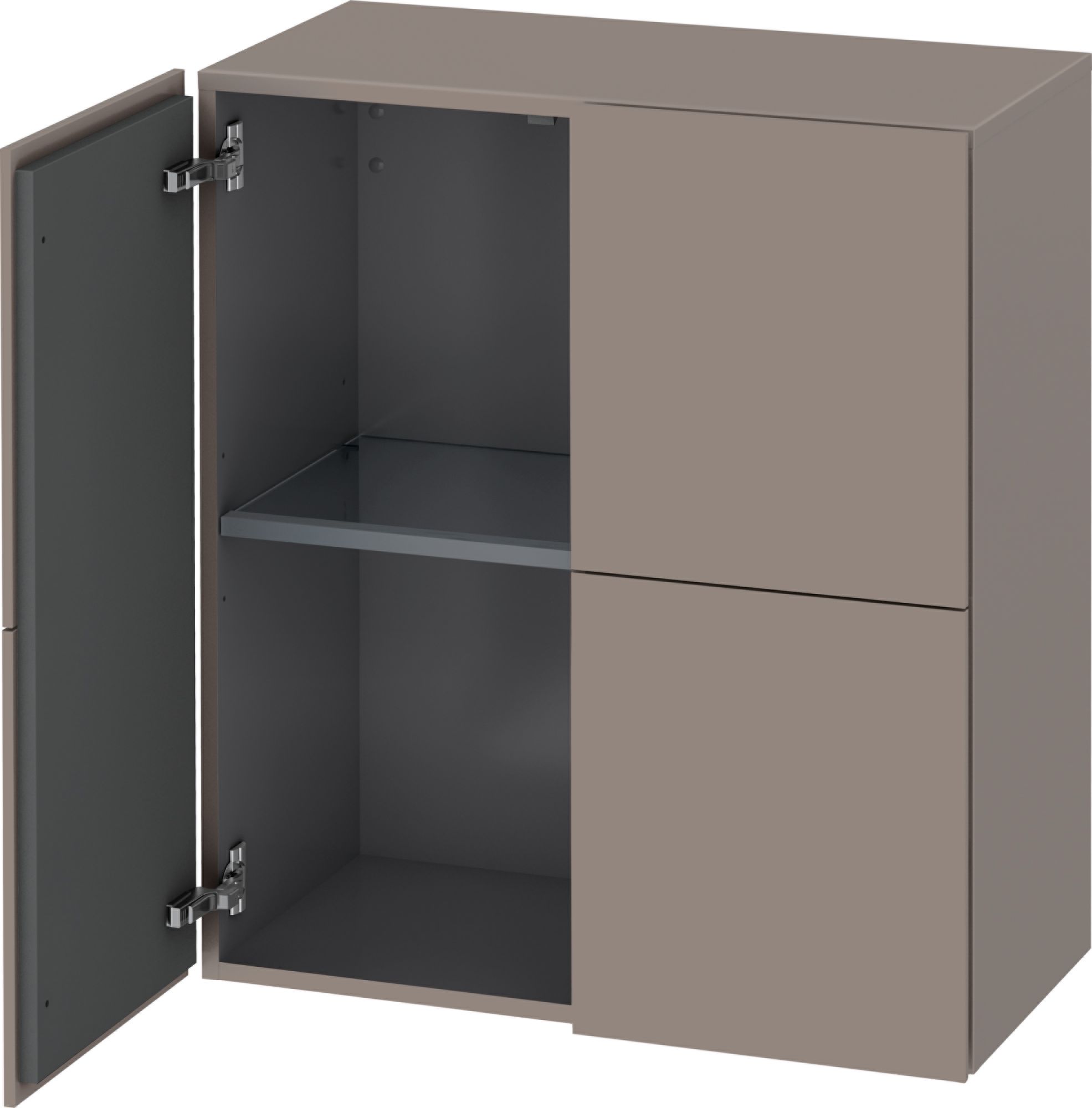Duravit L-Cube armadietto 70x36.3x80 cm laterale sospeso grigio LC117704343