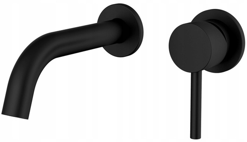 Rea Lungo rubinetto per lavabo da incasso nero BAT-B0969