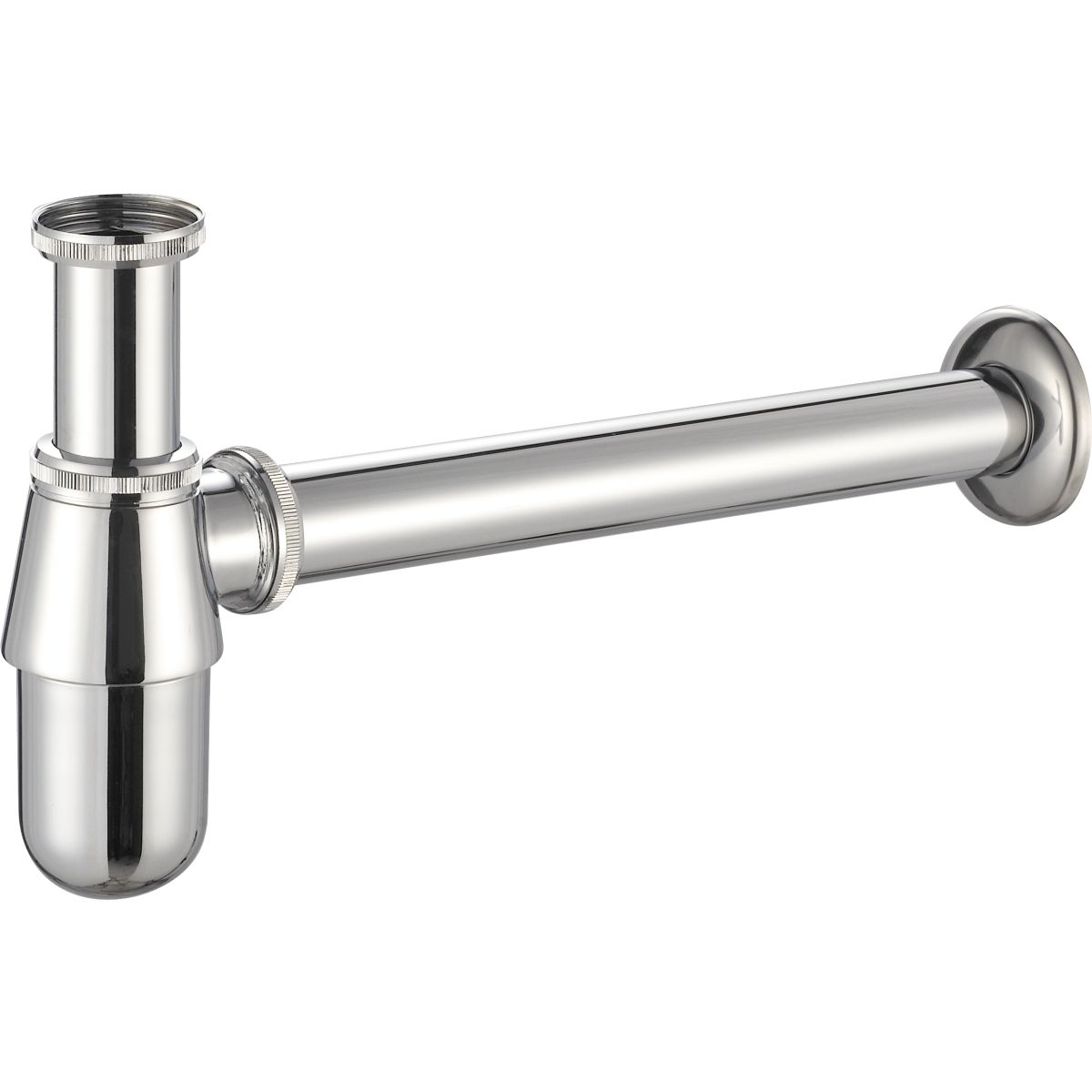 Oltens Molde sifone per lavabo a bottiglia cromo 02604100