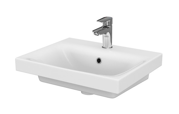 Cersanit Moduo lavabo 50x40 cm rettangolare a parete-da mobile bianco lucida K116-009