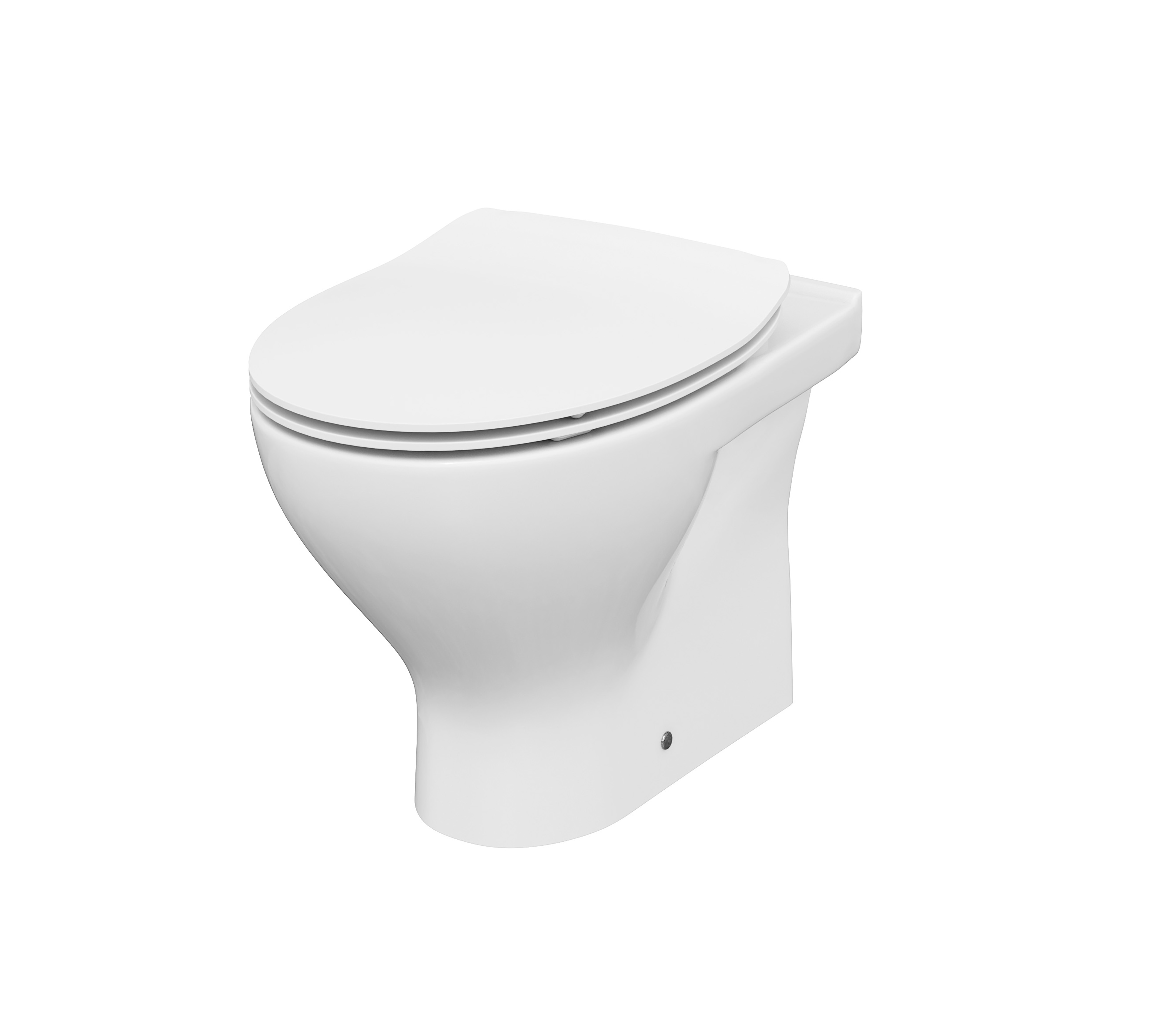 Cersanit Moduo vaso wc con copriwater a discesa lenta a terra senza brida bianco S701-265