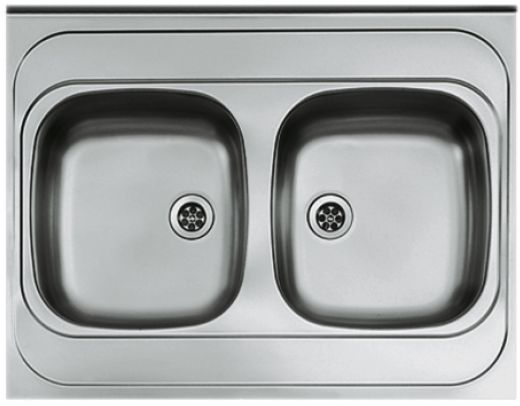 Genesis Primal lavello in acciaio 80x60 cm 1124505