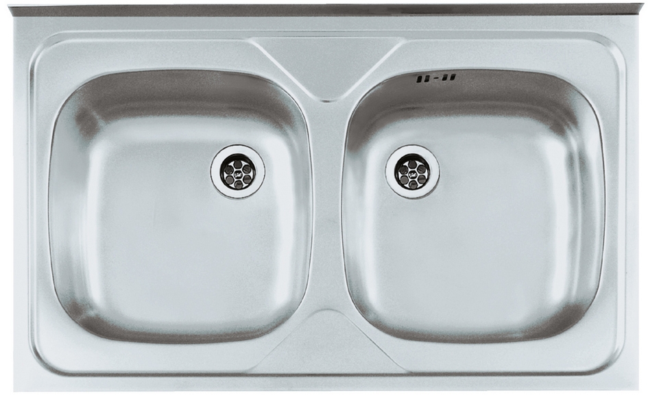 Alveus Primal lavello in acciaio 80x50 cm acciaio 1124506