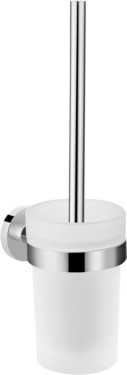 Hansgrohe Logis Universal scopino wc avvitato cromo-vetro 41722000