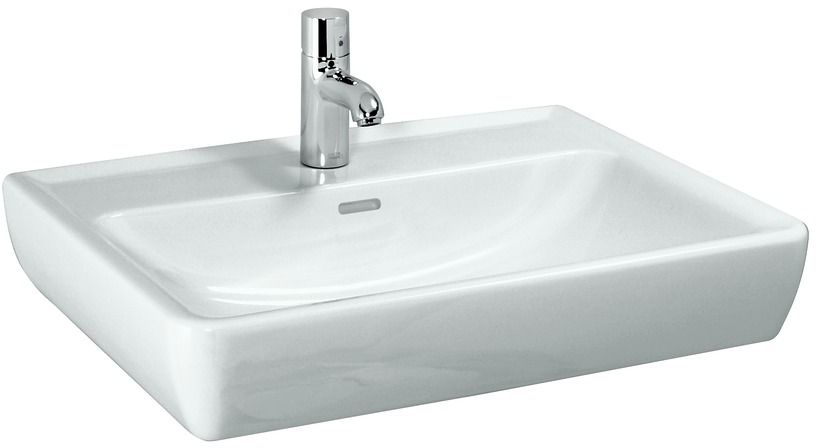 Laufen Pro A lavabo 65x48 cm rettangolare a parete bianco H8189530001041