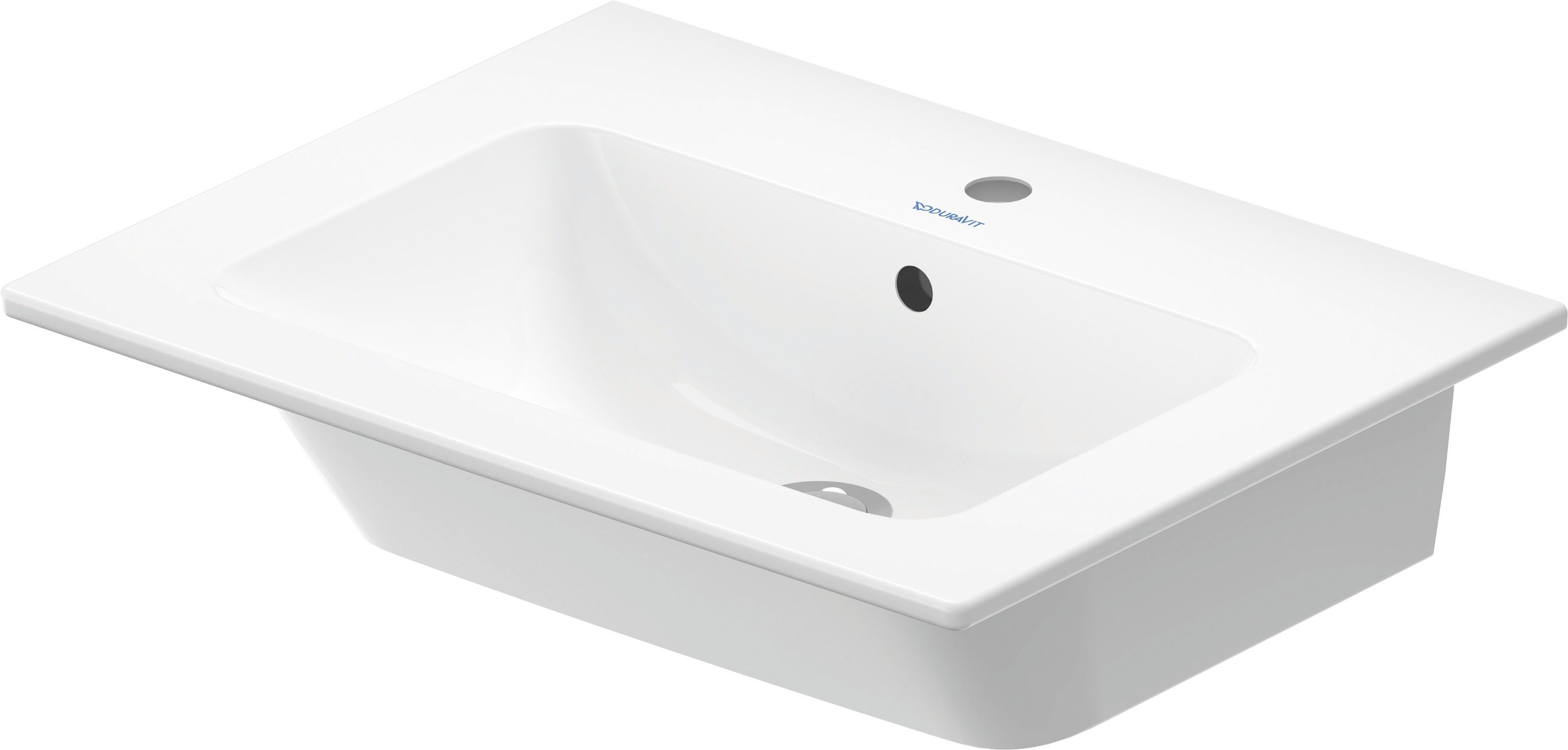Duravit ME by Starck lavabo 63x49 cm rettangolare a parete-da mobile bianco 2336630060