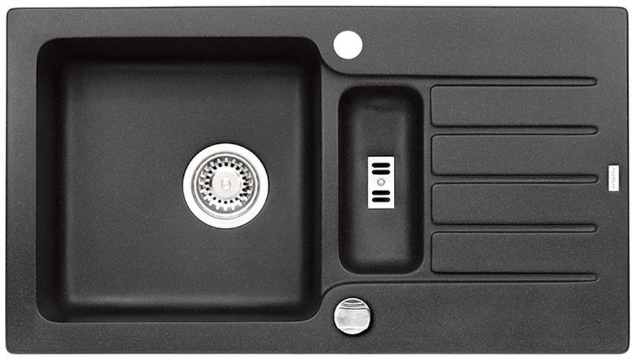 Alveus Niagara lavello in granito 78x43.5 cm nero 1127091
