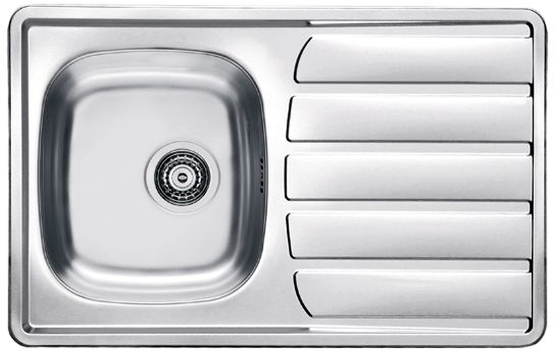 Alveus Zoom lavello in acciaio 79x50 cm acciaio 1098938