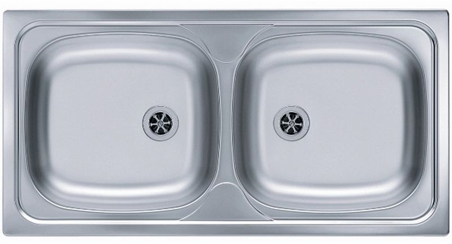 Alveus Basic lavello in acciaio 86x44 cm acciaio 1008846