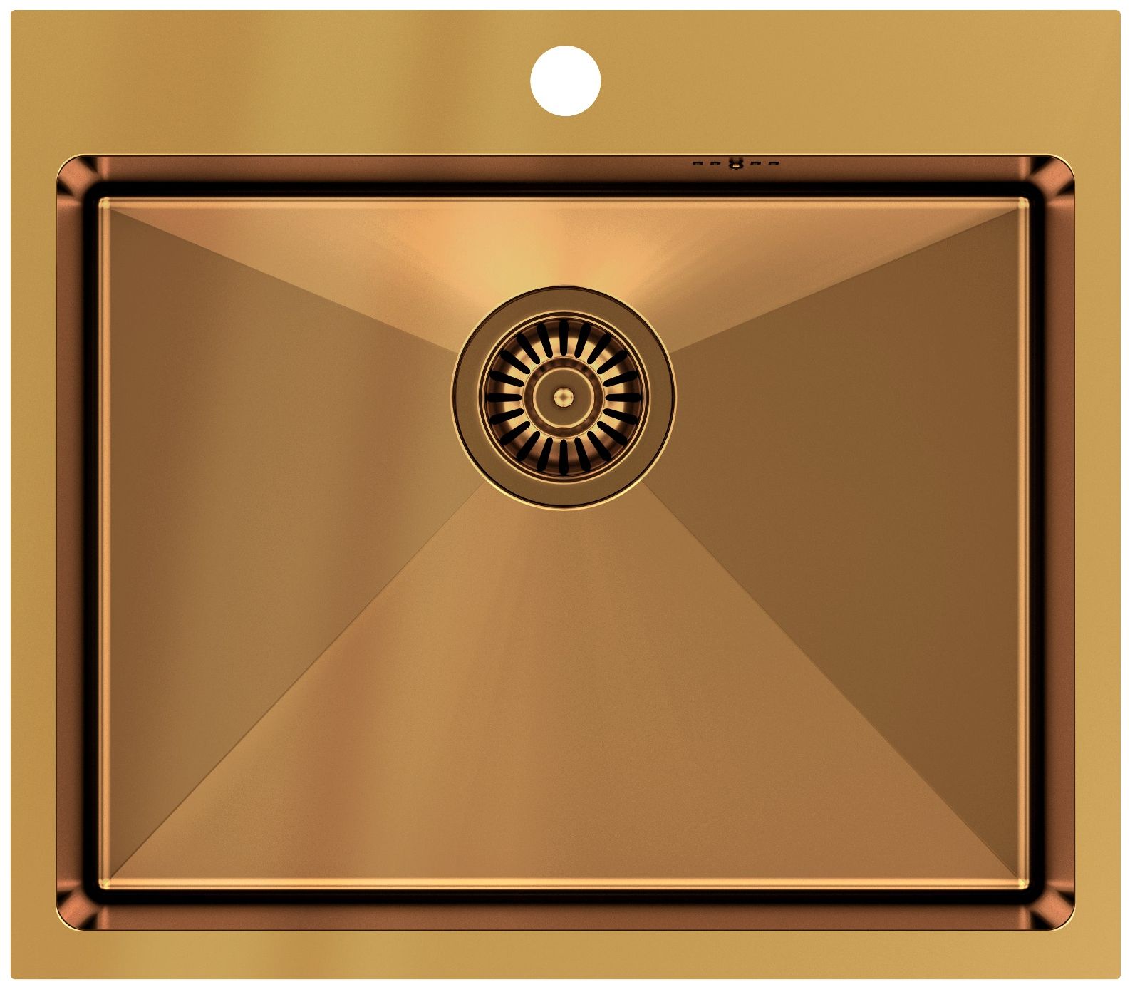 Quadron Russel lavello in acciaio 55x48 cm rame HB7910PVDBSC1