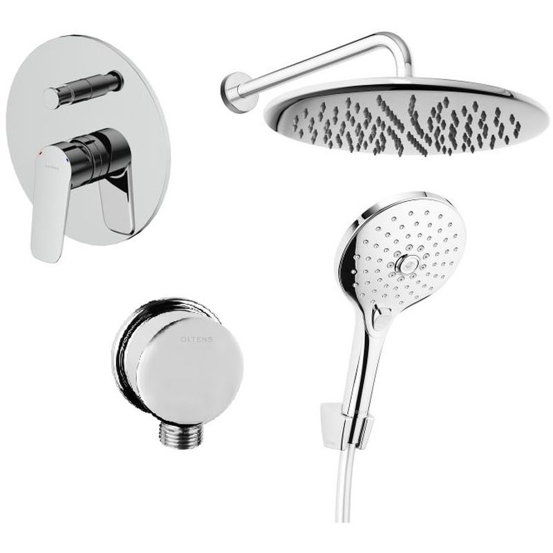 Set rubinetto per vasca e doccia Oltens Vernal 34104100, soffione doccia Oltens Sondera 37002100, 37100100, 39400100, 39302100, 37200100, 37401100