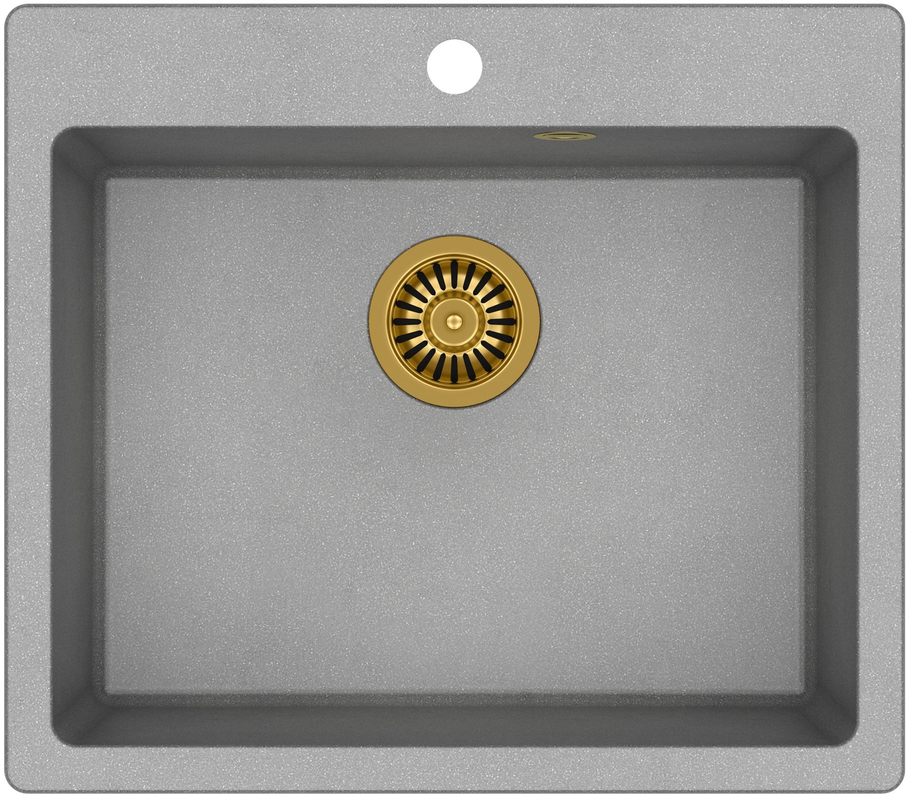 Quadron Morgan lavello graniteq 57x50 cm grigio/grafite/inox HB8304U5-G1