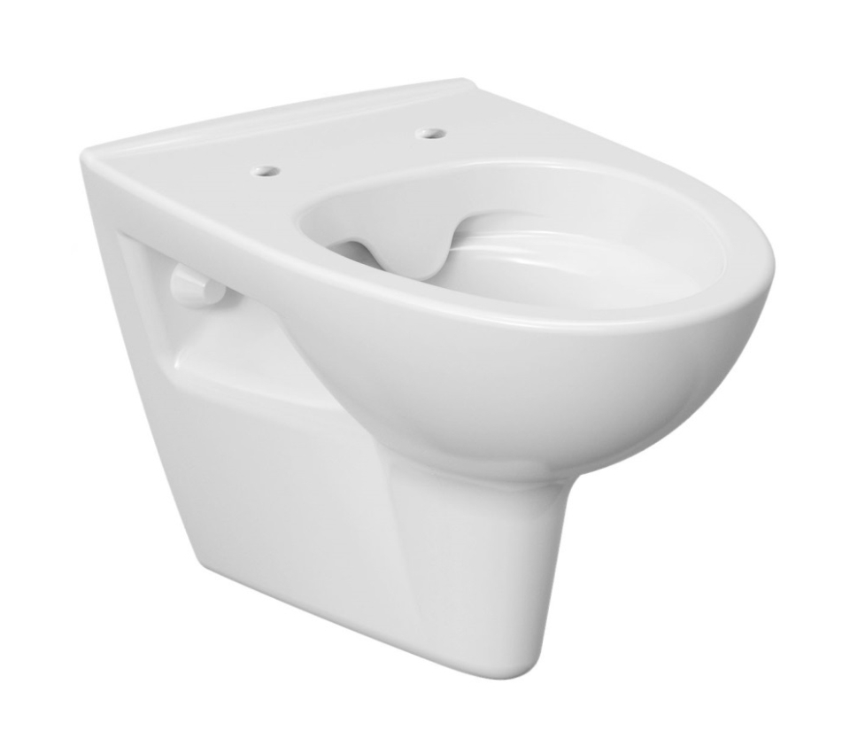 Cersanit Parva vaso wc con copriwater a discesa lenta sospeso senza brida bianco K701-015