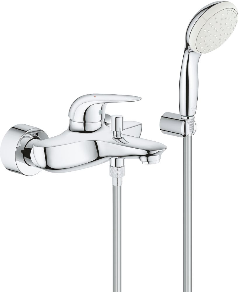 Grohe Eurostyle rubinetto per vasca e doccia a parete StarLight Chrome 2372930A