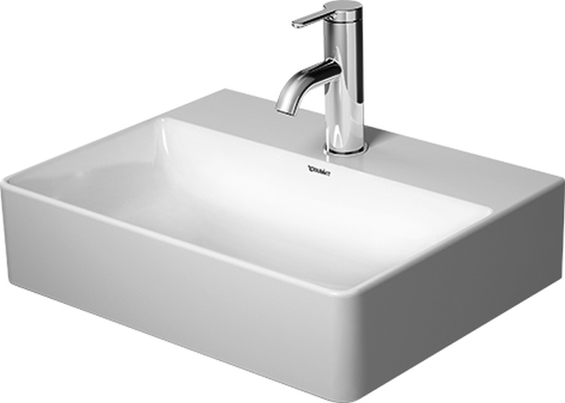 Duravit DuraSquare lavabo 45x35 cm rettangolare a parete-da mobile bianco 07324500791